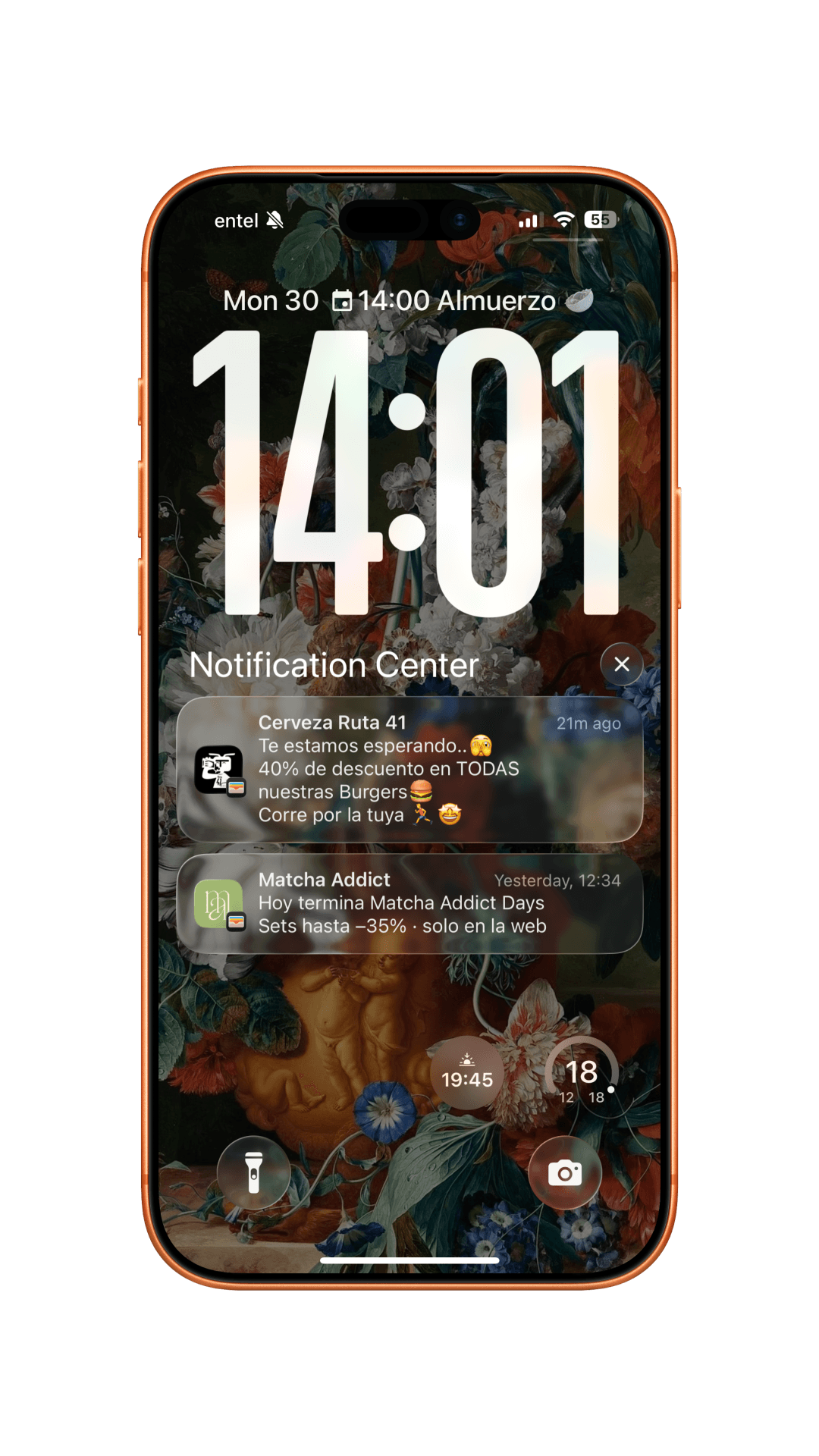 Notificaciones PUSH en pantalla de bloqueo