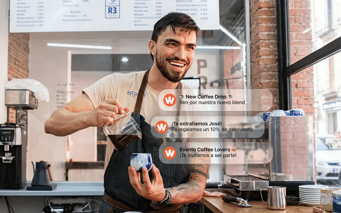 Welcome Back marketing dashboard