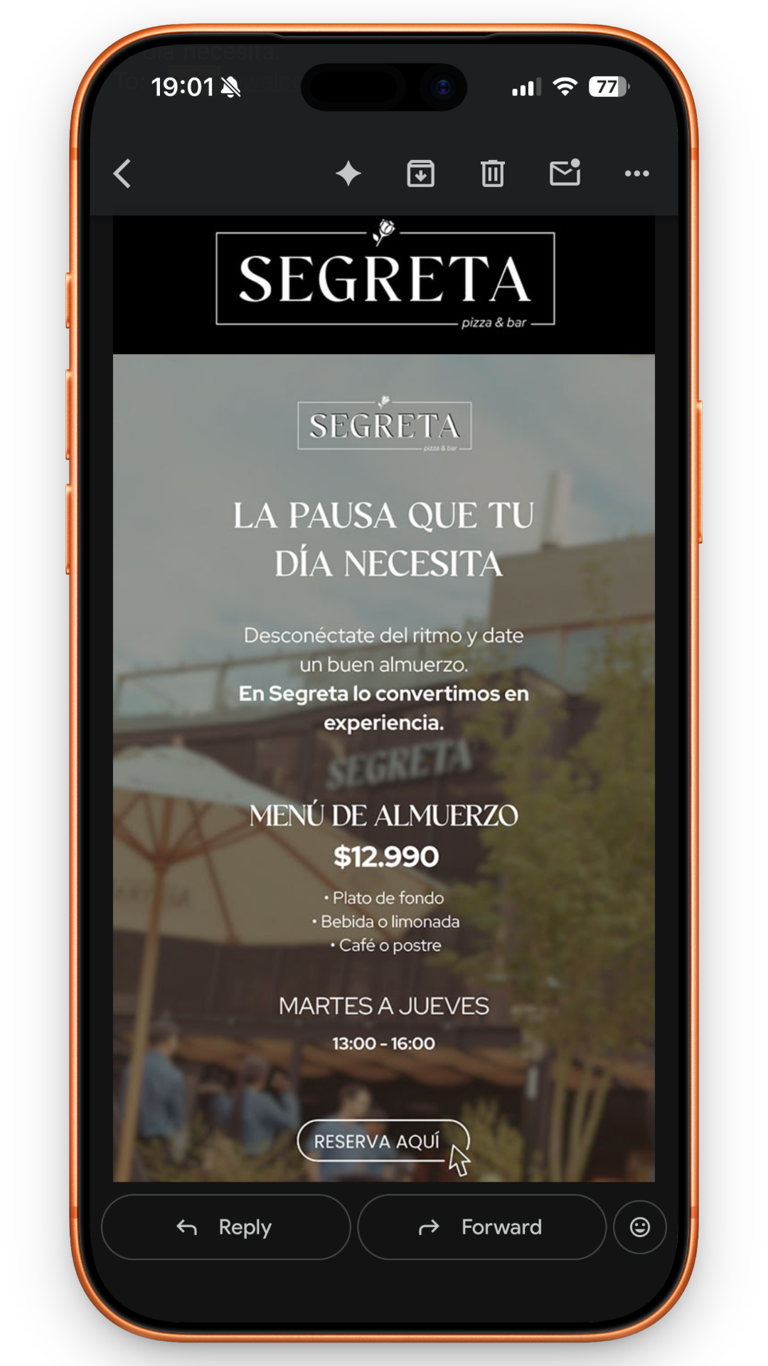 Email marketing automatizado Welcome Back